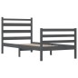 vidaXL Estructura de cama madera maciza de pino gris 90x200 cm vidaXL Estructura de cama madera maciza de pino gris 90x200 cm