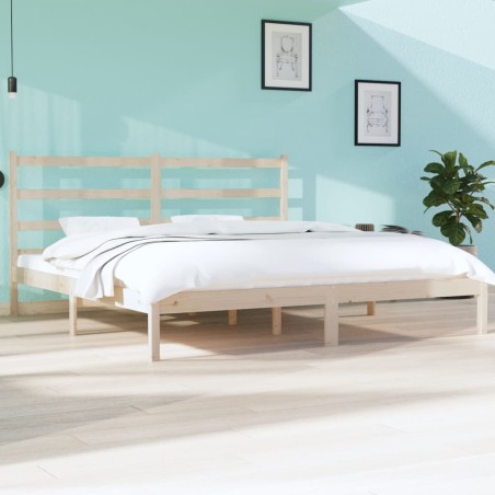 vidaXL Estructura de cama madera maciza de pino 180x200 cm
