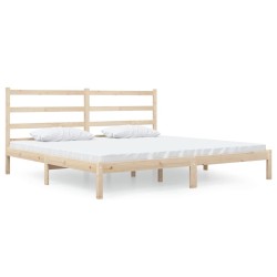 vidaXL Estructura de cama madera maciza de pino 180x200 cm