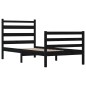 vidaXL Estructura de cama madera maciza de pino negra 90x200 cm vidaXL Estructura de cama madera maciza de pino negra 90x200 cm