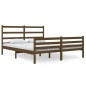 vidaXL Estructura de cama madera maciza de pino marrón miel 150x200 cm