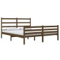vidaXL Estructura de cama madera maciza de pino marrón miel 150x200 cm