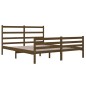 vidaXL Estructura de cama madera maciza de pino marrón miel 150x200 cm
