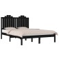 vidaXL Estructura de cama madera maciza de pino negro 120x200 cm vidaXL Estructura de cama madera maciza de pino negro 120x200 cm
