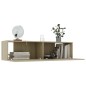 vidaXL Mueble para TV madera contrachapada color roble 120x30x30 cm