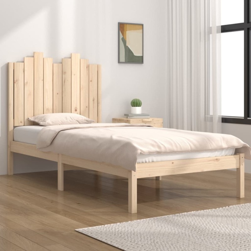 vidaXL Estructura de cama madera maciza de pino 100x200 cm vidaXL Estructura de cama madera maciza de pino 100x200 cm
