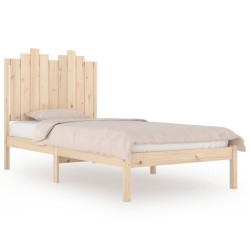 vidaXL Estructura de cama madera maciza de pino 100x200 cm