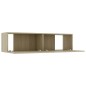 vidaXL Mueble para TV madera contrachapada color roble 120x30x30 cm