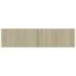 vidaXL Mueble para TV madera contrachapada color roble 120x30x30 cm