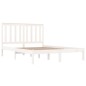 vidaXL Estructura de cama madera de pino doble blanca 135x190 cm vidaXL Estructura de cama madera de pino doble blanca 135x190 cm