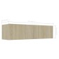 vidaXL Mueble para TV madera contrachapada color roble 120x30x30 cm