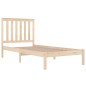 vidaXL Estructura de cama madera maciza de pino 100x200 cm