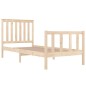 vidaXL Estructura de cama madera maciza de pino 90x190 cm vidaXL Estructura de cama madera maciza de pino 90x190 cm