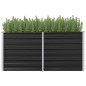 vidaXL Arriate de acero galvanizado gris antracita 160x40x77 cm vidaXL Arriate de acero galvanizado gris antracita 160x40x77 cm