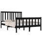 vidaXL Estructura de cama madera maciza de pino negra 140x190 cm vidaXL Estructura de cama madera maciza de pino negra 140x190 cm