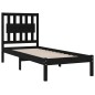 vidaXL Estructura de cama madera maciza de pino negra 90x200 cm vidaXL Estructura de cama madera maciza de pino negra 90x200 cm