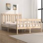 vidaXL Estructura de cama madera maciza de pino 120x190 cm vidaXL Estructura de cama madera maciza de pino 120x190 cm