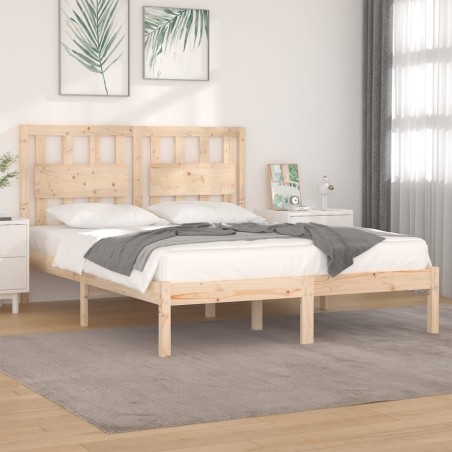 vidaXL Estructura de cama madera maciza de pino 180x200 cm