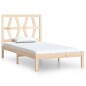 vidaXL Estructura de cama de madera maciza de pino 90x200 cm
