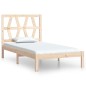 vidaXL Estructura de cama madera maciza de pino 100x200 cm vidaXL Estructura de cama madera maciza de pino 100x200 cm