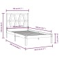 vidaXL Estructura de cama madera maciza de pino 100x200 cm vidaXL Estructura de cama madera maciza de pino 100x200 cm