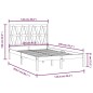 vidaXL Estructura de cama madera maciza de pino negro 120x200 cm vidaXL Estructura de cama madera maciza de pino negro 120x200 cm