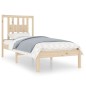 vidaXL Estructura de cama madera maciza 75x190 cm