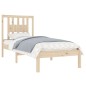 vidaXL Estructura de cama madera maciza 75x190 cm