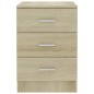 vidaXL Mesitas de noche 2 uds aglomerado color roble Sonoma 38x35x56cm vidaXL Mesitas de noche 2 uds aglomerado color roble Sonoma 38x35x56cm