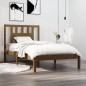 vidaXL Estructura de cama madera maciza de pino marrón miel 100x200 cm vidaXL Estructura de cama madera maciza de pino marrón miel 100x200 cm