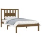 vidaXL Estructura de cama madera maciza de pino marrón miel 100x200 cm vidaXL Estructura de cama madera maciza de pino marrón miel 100x200 cm