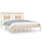 vidaXL Estructura de cama madera maciza 150x200 cm