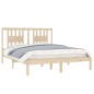 vidaXL Estructura de cama madera maciza 150x200 cm