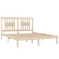 vidaXL Estructura de cama madera maciza 150x200 cm