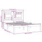 vidaXL Estructura de cama madera maciza negro 135x190 cm vidaXL Estructura de cama madera maciza negro 135x190 cm