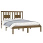 vidaXL Estructura de cama madera maciza de pino marrón miel 120x200 cm vidaXL Estructura de cama madera maciza de pino marrón miel 120x200 cm