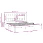 vidaXL Estructura de cama madera maciza gris 180x200 cm