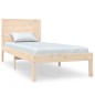 vidaXL Estructura de cama madera maciza 75x190 cm
