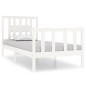 vidaXL Estructura de cama individual madera maciza blanca 90x190 cm vidaXL Estructura de cama individual madera maciza blanca 90x190 cm