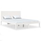 vidaXL Estructura cama doble pequeña madera maciza blanca 120x190 cm vidaXL Estructura cama doble pequeña madera maciza blanca 120x190 cm