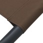 vidaXL Tumbona de jardín con toldo marrón