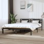 vidaXL Estructura de cama madera maciza de pino gris 120x200 cm vidaXL Estructura de cama madera maciza de pino gris 120x200 cm