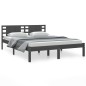 vidaXL Estructura de cama madera maciza de pino gris 120x200 cm vidaXL Estructura de cama madera maciza de pino gris 120x200 cm