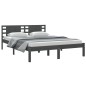vidaXL Estructura de cama madera maciza de pino gris 120x200 cm vidaXL Estructura de cama madera maciza de pino gris 120x200 cm