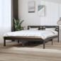 vidaXL Estructura de cama de madera maciza de pino gris 140x200 cm vidaXL Estructura de cama de madera maciza de pino gris 140x200 cm