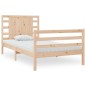 vidaXL Estructura de cama madera maciza de pino 90x190 cm vidaXL Estructura de cama madera maciza de pino 90x190 cm