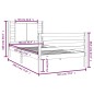 vidaXL Estructura de cama madera maciza de pino 90x190 cm vidaXL Estructura de cama madera maciza de pino 90x190 cm
