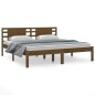 vidaXL Estructura de cama madera maciza de pino marrón miel 200x200 cm