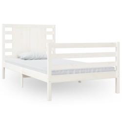 vidaXL Estructura de cama madera maciza de pino 90x200 cm