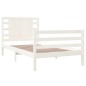 vidaXL Estructura de cama madera maciza de pino 90x200 cm
